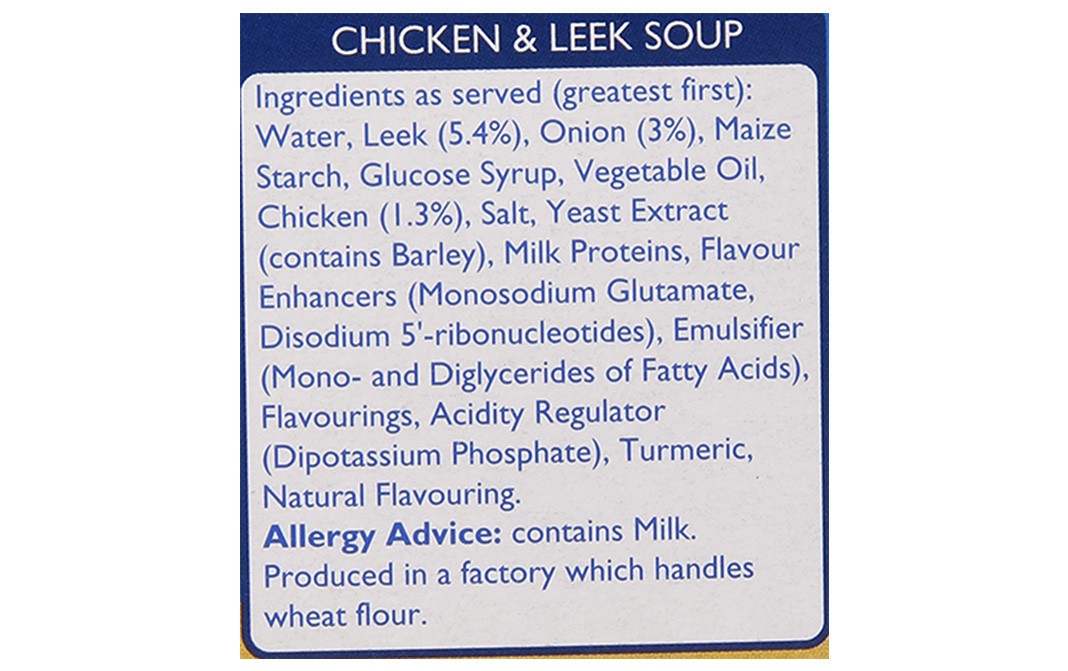 Batchelors Cup a Soup, Chicken & Leek   Box  86 grams